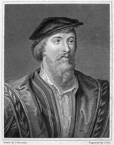 THOMAS VAUX (1510-1556). 2nd Baron Vaux of Harrowden. English poet. Steel engraving, 1822