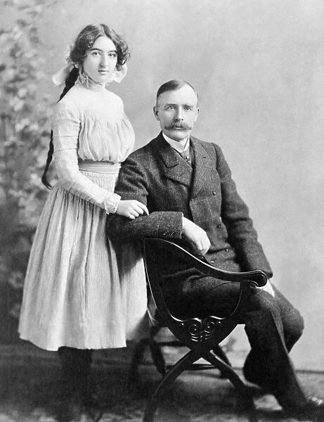 THOMAS WALSH (1850-1910). American (Irish-born) miner and entrepreneur. With his daughter Evalyn