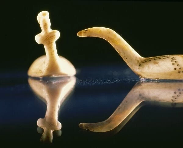 Thule culture Inuit ivory game pieces