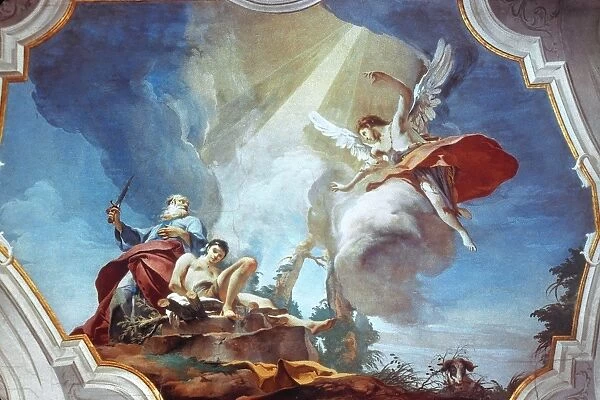 TIEPOLO: SACRIFICE OF ISaC. Fresco by Giambattista Tiepolo, 1726-28