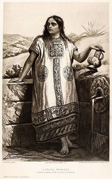 TOLTEC PRINCESS. Photogravure, 1900