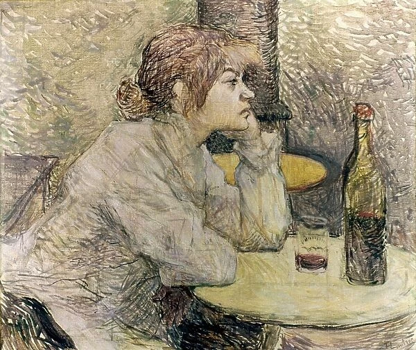 TOULOUSE-LAUTREC, 1889. Guele de Bois ( The Morning After ). Oil on canvas, by Henri de Toulouse-Lautrec