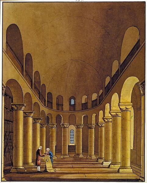 TOWER OF LONDON: CHAPEL. Interior of the Chapel of St. John, or Norman Chapel, built