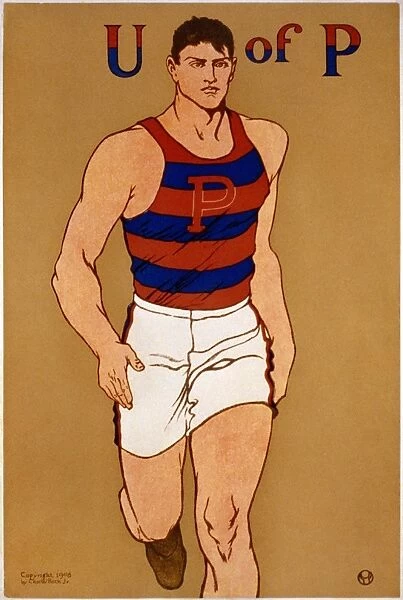 TRACK & FIELD, c1908. Poster for the University of Pennsylvania track team