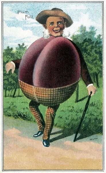 TRADE CARD, c1887. Plum full. Trade card published by J. H. Bufford, c1887