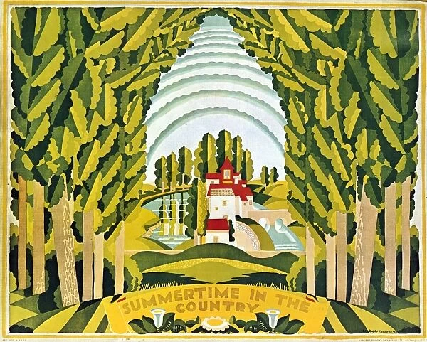 TRAVEL POSTER, 1925. Summertime in the Country