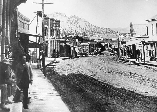 TRINIDAD, COLORADO, 1878. The Sante Fe trail as it ran through the town of Trinidad