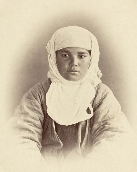 TURKESTAN: MAZANG, c1865. Portrait of a young Mazang woman of Turkestan
