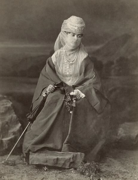 TURKEY: WOMAN, c1890. Portrait of a Turkish woman. Photograph by the Abdullah freres