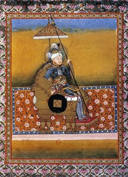 Turkic conqueror, born near Samarkand. Indian ms. illumination