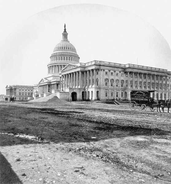 U. S. CAPITOL, c1865. The Capitol in Washington, D. C