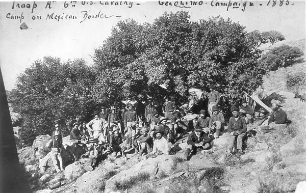 U. S. CAVALRY, 1885. Troop A of the 6th U
