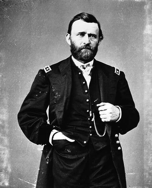 ULYSSES S. GRANT (1822-1885). 18th President of the United States. Photograph by Mathew Brady, c1864