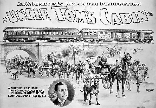UNCLE TOMs CABIN, 1898. An 1898 poster of a theatrical touring company production
