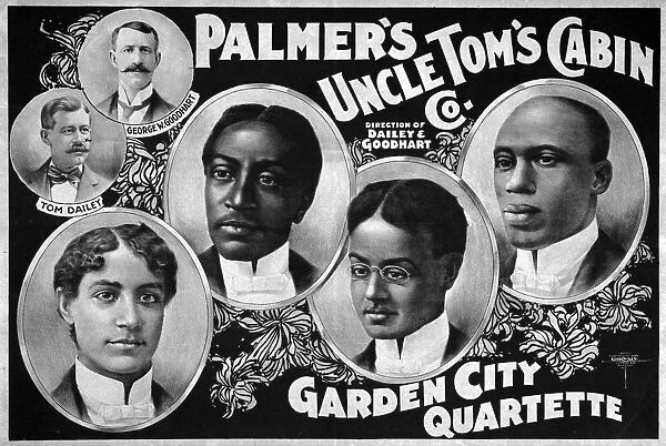 UNCLE TOMs CABIN COMPANY. Lithograph poster for Palmers Uncle Toms Cabin Company
