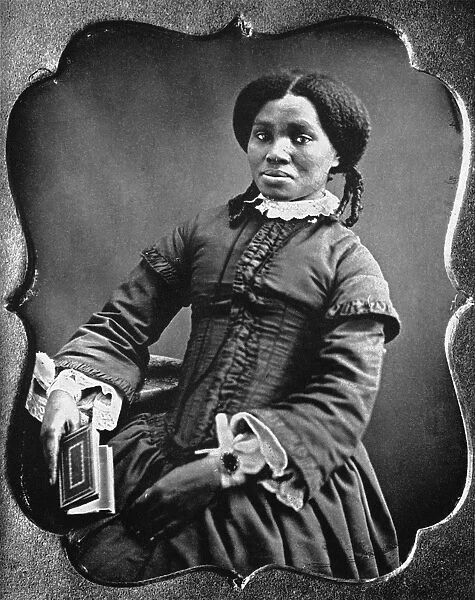 An unidentified African American woman. Daguerreotype