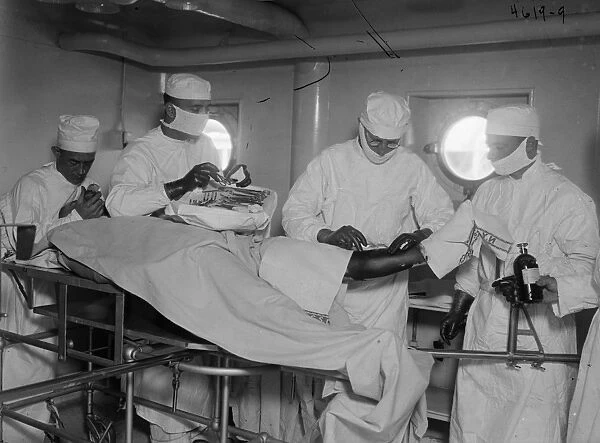 USS COMFORT, c1919. Orthopedic operating room aboard the hospital ship USS Comfort