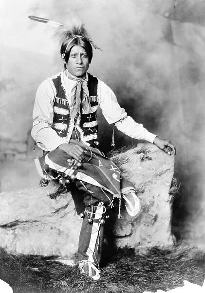 UTE MAN, c1906. A Ute bridegroom, from the western United States. Photograph, c1906