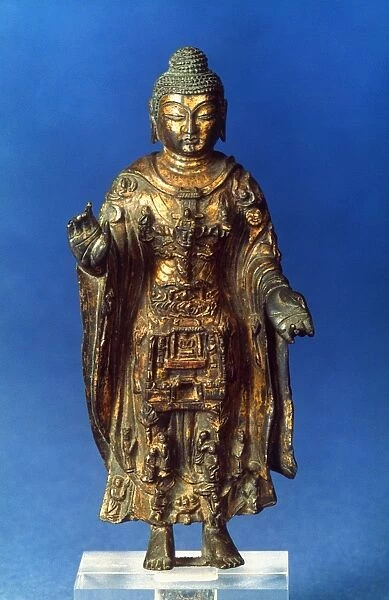 The Vairocana Buddha. Gilt bronze, China or Central Asia