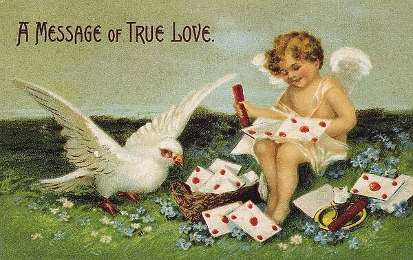VALENTINEs DAY CARD. Printed in Germany, c1910