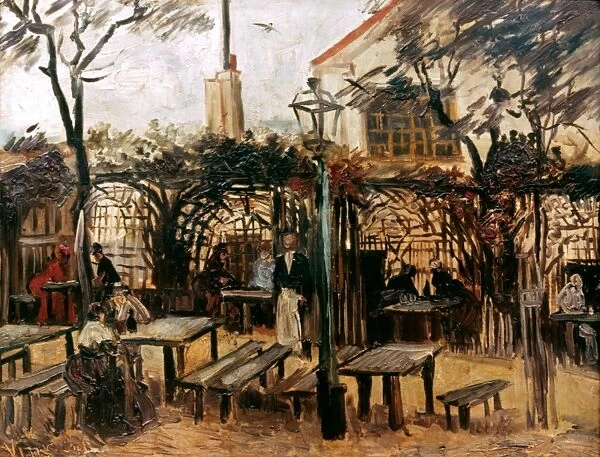 VAN GOGH: GUINGETTE, 1886. La Guingette. Canvas by Vincent Van Gogh