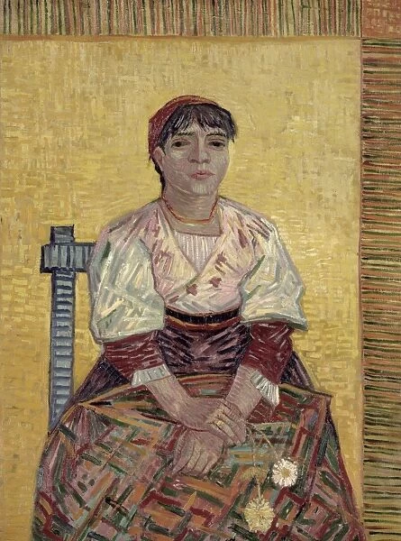 VAN GOGH: L ITALIENNE, 1887. Oil on canvas, Vincent van Gogh, 1887