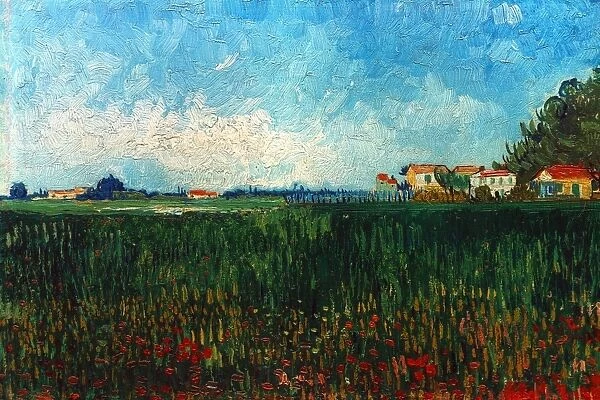 VAN GOGH: LANDSCAPE, 1888. Vincent Van Gogh: Landscape near Arles. Oil on canvas, 1888