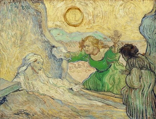 VAN GOGH: LAZARUS, 1890. The Raising of Lazarus (after Rembrandt). Oil on canvas