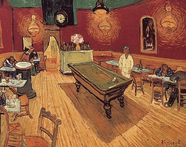 VAN GOGH: NIGHT CAFE, 1888. Vincent Van Gogh: The Night Cafe. Oil on canvas, 1888