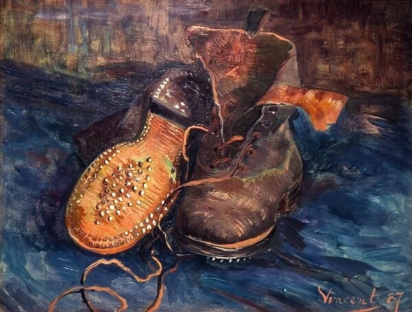 VAN GOGH: THE SHOES, 1887. Vincent Van Gogh: The Shoes. Oil on canvas, 1887