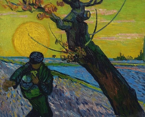 VAN GOGH: SOWER, 1888. Oil on canvas, Vincent van Gogh, 1888