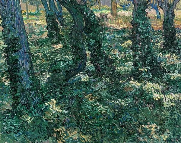 VAN GOGH: UNDERGROWTH. Oil on canvas, Vincent van Gogh, July 1889
