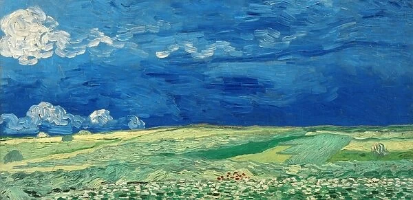 VAN GOGH: WHEATFIELDS, 1890. Wheatfields Under Thunderclouds. Oil on canvas, Vincent van Gogh