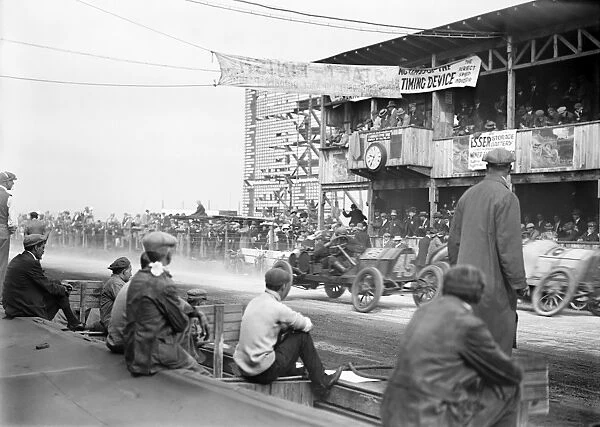 VANDERBILT CUP, c1910. Race cars competing in the Vanderbilt Cup Race in Long Island, New York