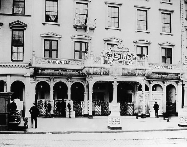 VAUDEVILLE THEATER, 1895. B. F. Keiths Union Square Theatre in New York City, 1895