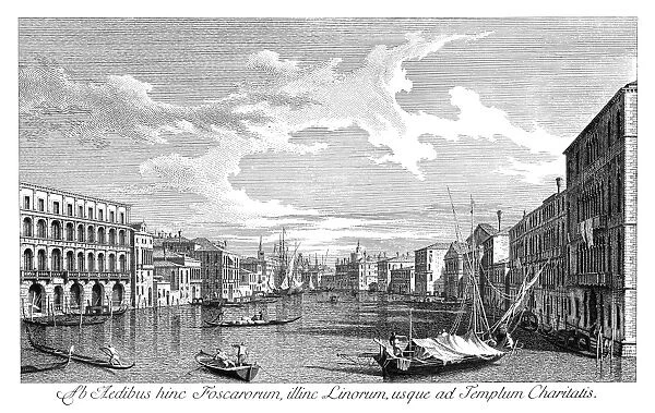 VENICE: GRAND CANAL, 1735. The Grand Canal in Venice, Italy looking south