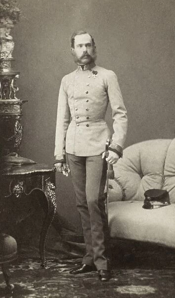 VIENNA: OFFICER, c1890. An unidentified officer of the Austro-Hungarian army, sporting