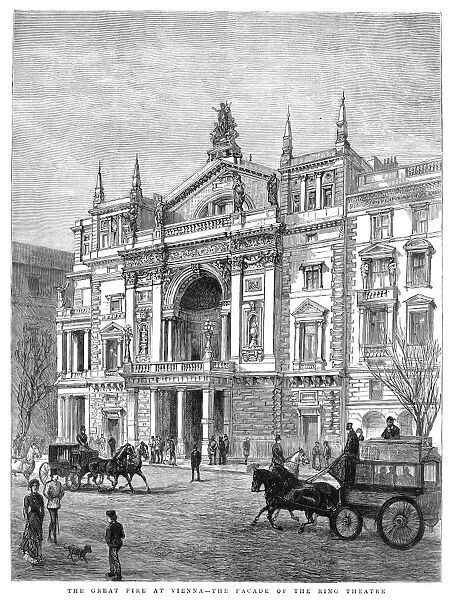 VIENNA: RINGTHEATER, 1881. The Ringtheater in Vienna, Austria, before it was destroyed