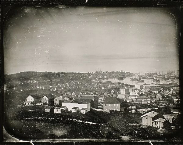 A view of San Francisco. Daguerreotype, c1852