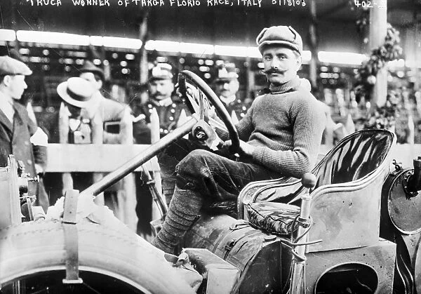 VINCENZO TRUCCO, 1908. Italian racecar driver. Winner of the 1908 Targa Florio race in Sicily