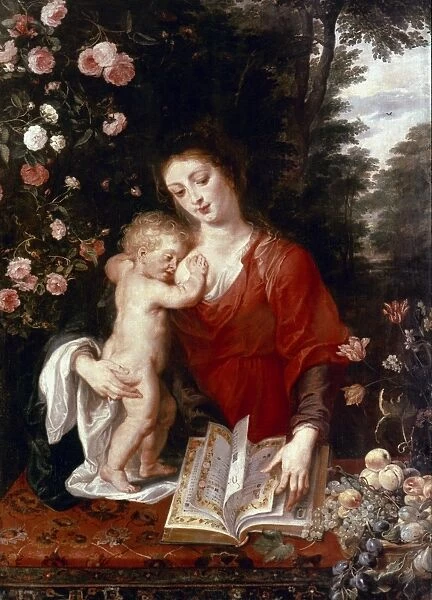 VIRGIN AND CHILD. Peter Paul Rubens. Canvas