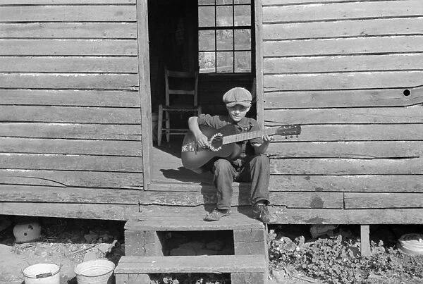 VIRGINIA: BOY, 1935. The son of a squatter in Corbin Hollow, Shenandoah National Park, Virginia