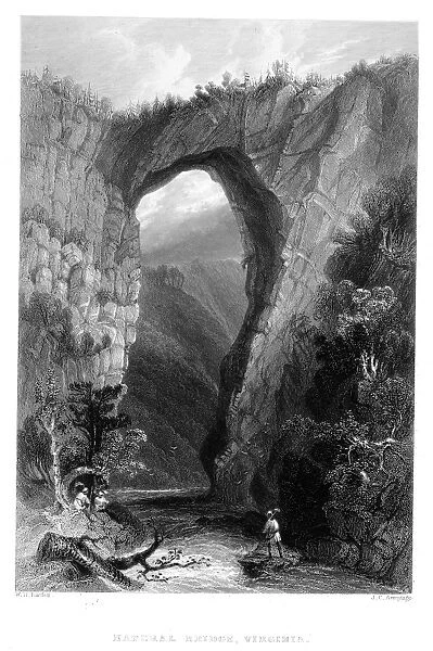 VIRGINIA: SCENIC VIEW, 1839. Steel engraving, English, 1839, after William Henry Bartlett