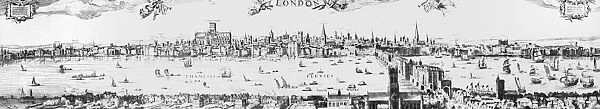 VISSCHER: LONDON, 1616. Claes Jansz Visschers 1616 view of London, England