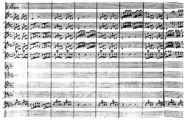 VIVALDI MANUSCRIPT. Manuscript for Gloria by Antonio Vivaldi, c1708