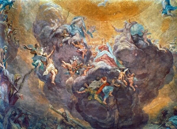 VOLTERRANO: TRINITY, 1682. Trinity in Glory. Fresco, 1680-82