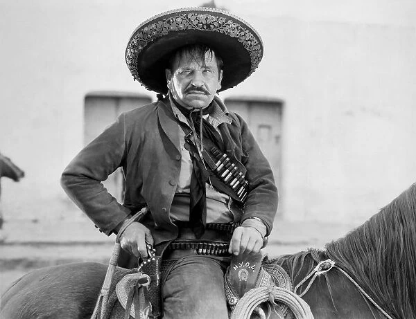 WALLACE BEERY (1885-1949). American actor. Beery in the title-role of Pancho Villa
