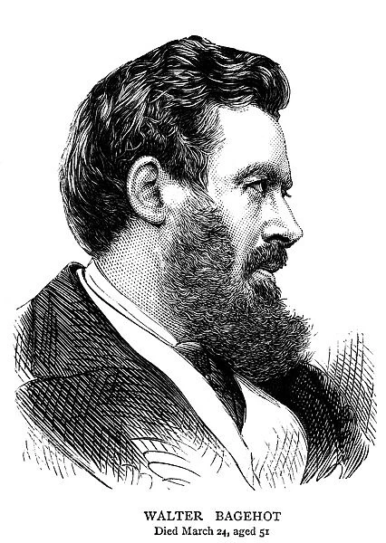 WALTER BAGEHOT (1826-1877). English economist and journalist. Line engraving, 1877
