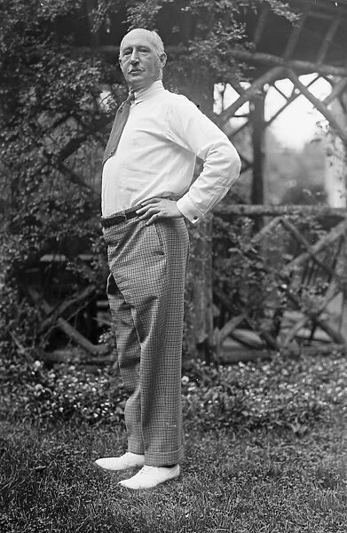 WALTER CAMP (1859-1925). American football coach. Photograph, 1917
