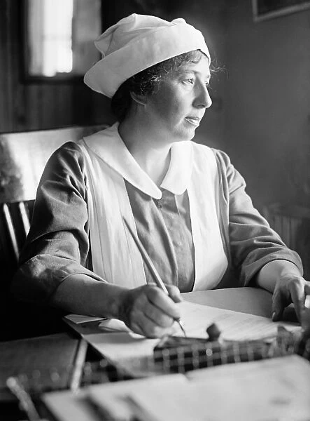 WALTER REED HOSPITAL, c1918. A nurse at Walter Reed Hospital in Washington, D. C